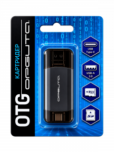 Орбита OT-PCR25 картридер OTG (TF, SD, microUSB, Type-C)
